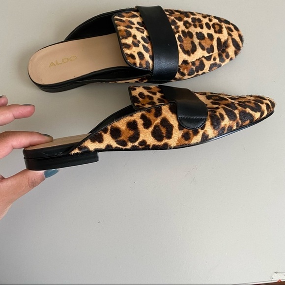ALDO Leopard slip on mule animal‎ print size 8 - Picture 2 of 9